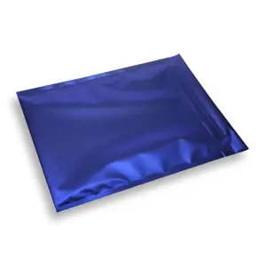 10 Stuks Meerblauwe Enveloppen Met Lint – Kraftpapier 22x11 Cm, Voor Uitnodigingen En Cadeautjes